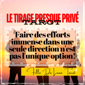 Extension: Le Tirage Presque Privé-Faire des efforts immense dans une seule direction n'est pas la seule option