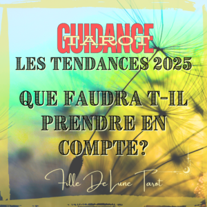Extension Tirage Année 2025~ les tendances: amour, famille, finances, spirituelles: que prendre en compte?