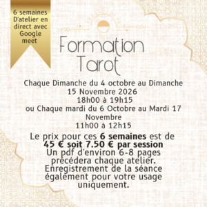 Formation 6 semaines